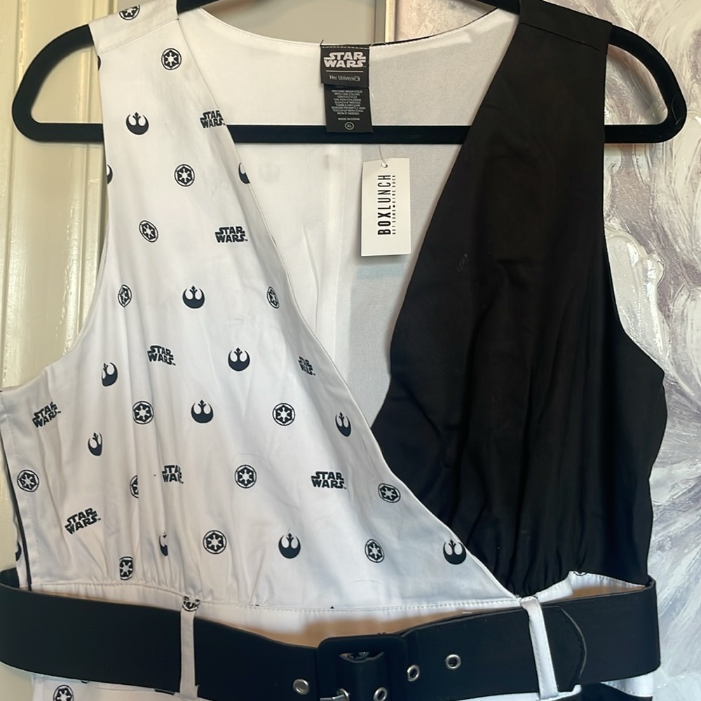 Her Universe Star Wars Symbol Black and White Sleeveless Dress Sz XL - Picture 2 of 10